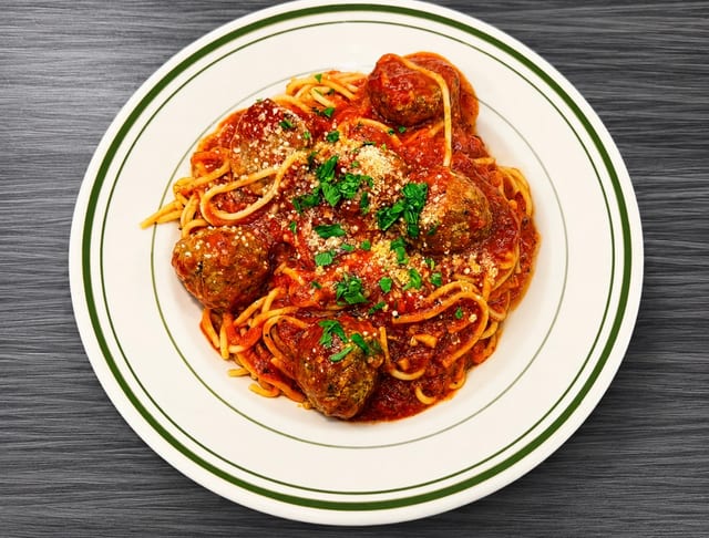 Spaghetti & Meatballs Dinner.