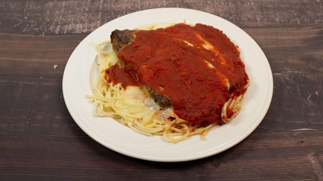 Shrimp Parm Dinner.
