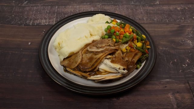 Oven Roasted Turkey Dinner.