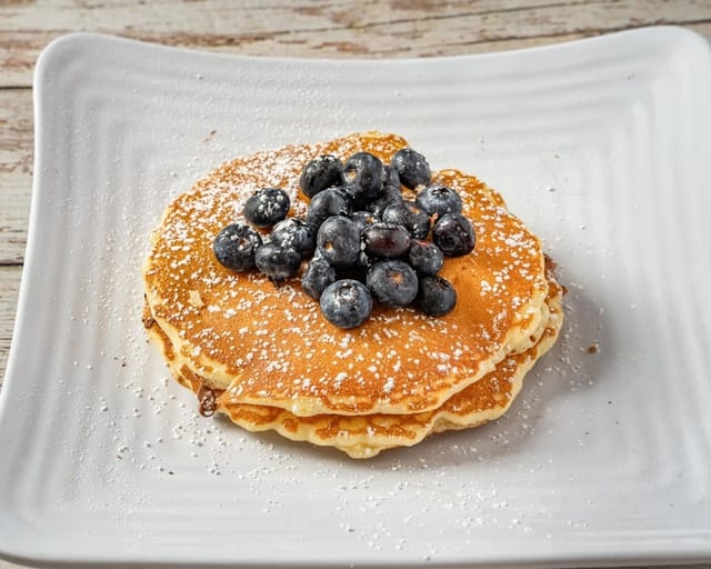 Blueberry Pancakes.